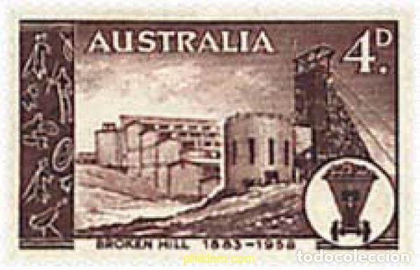 Sellos: 57271 MNH AUSTRALIA 1958 75 ANIVERSARIO DE LA CONCESION MINERA DE BROKEN HILL