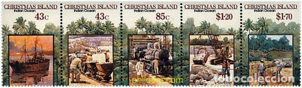 Sellos: 5813 MNH CHRISTMAS 1991 CENTENARIO DE LA CONCESION DE LA MINA DE FOSFATO