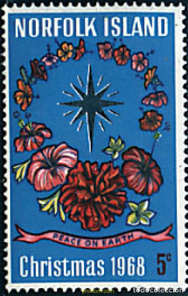 Sellos: 94808 MNH NORFOLK 1968 NAVIDAD