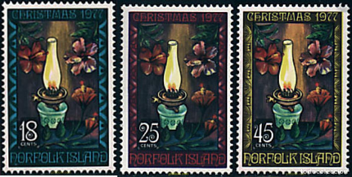 Sellos: 94809 MNH NORFOLK 1977 NAVIDAD