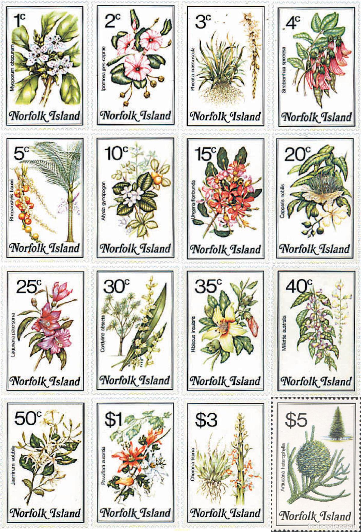 Sellos: 100140 MNH NORFOLK 1984 FLORA