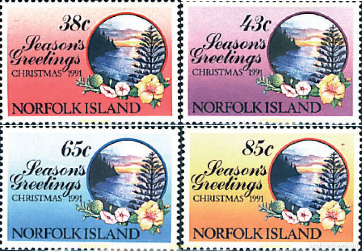 Sellos: 95722 MNH NORFOLK 1991 NAVIDAD