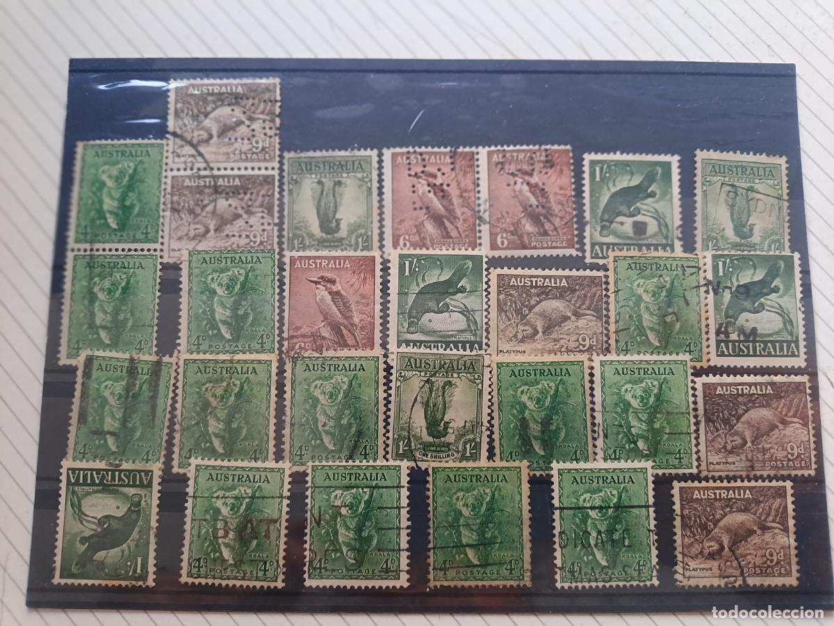 Selos: Australia. Lote de sellos