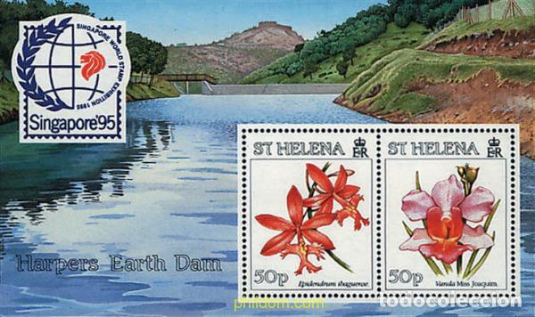 Sellos: 93264 MNH SANTA ELENA 1995 SINGAPORE 95. EXPOSICION FILATELICA INTERNACIONAL