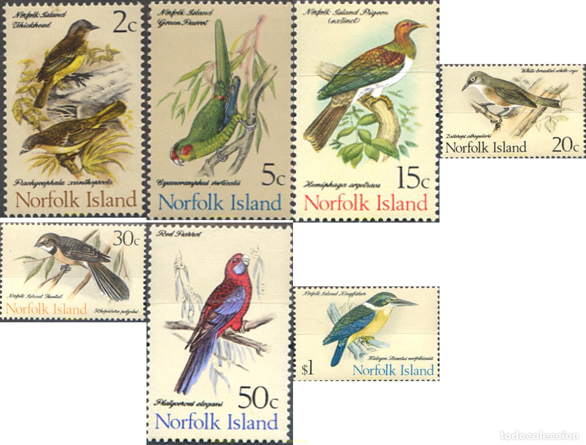 Sellos: 348206 MNH NORFOLK 1970 AVES