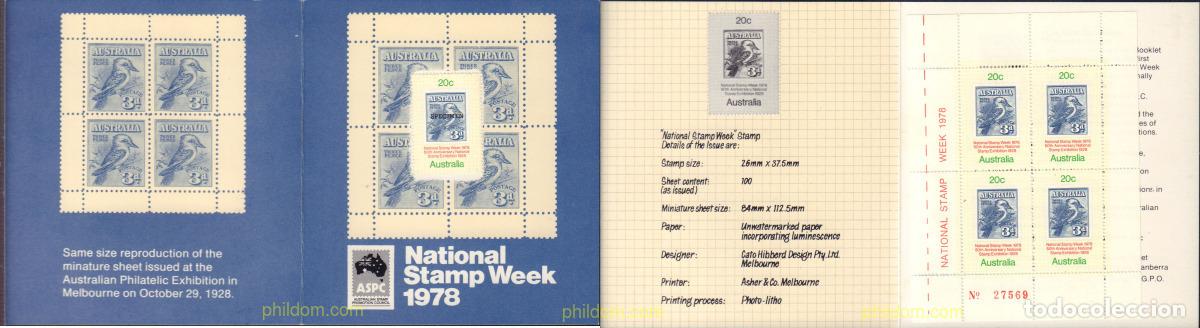 Sellos: 159481 MNH AUSTRALIA 1978 SEMANA NACIONAL DEL SELLO