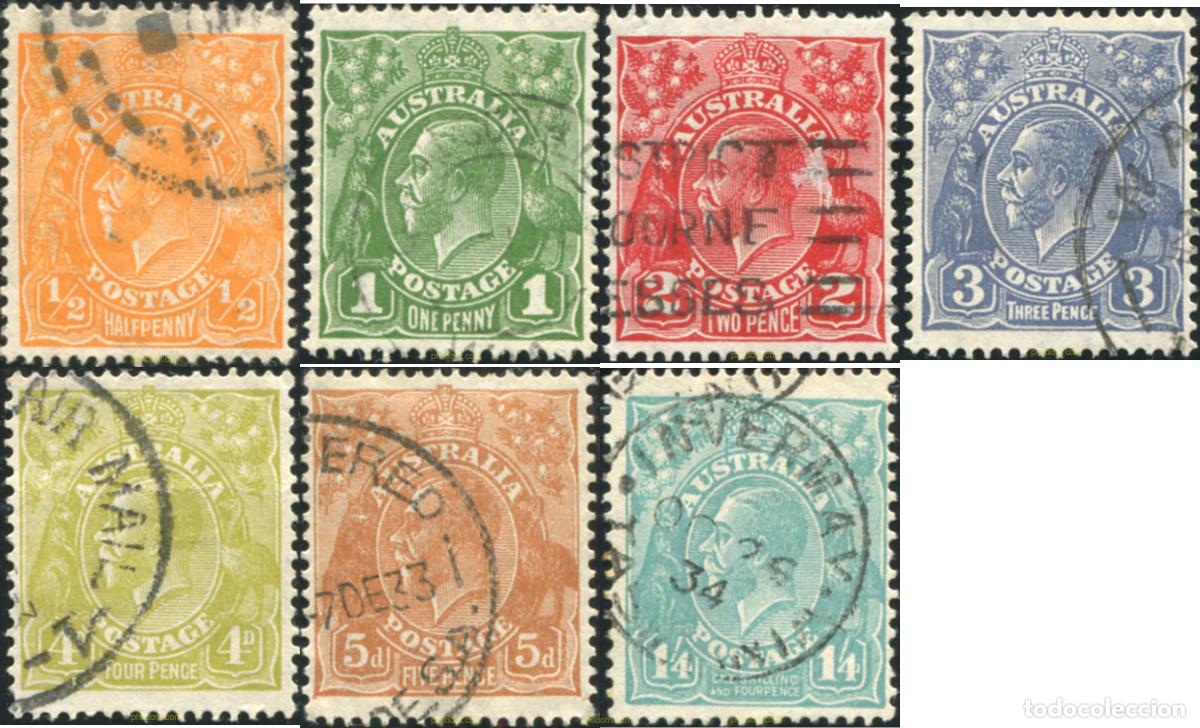 Sellos: 791038 USED AUSTRALIA 1931 SERIE BASICA