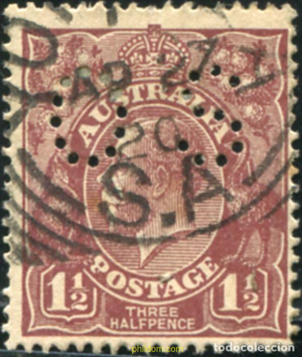Sellos: 791040 USED AUSTRALIA 1931 SELLOS DE 1929-30 PERFORADOS