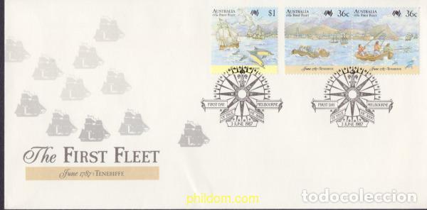 Sellos: 398653 MNH AUSTRALIA 1987 BICENTENARIO DE LA IMPLANTACION DE LOS PRIMEROS COLONOS EN AUSTRALIA