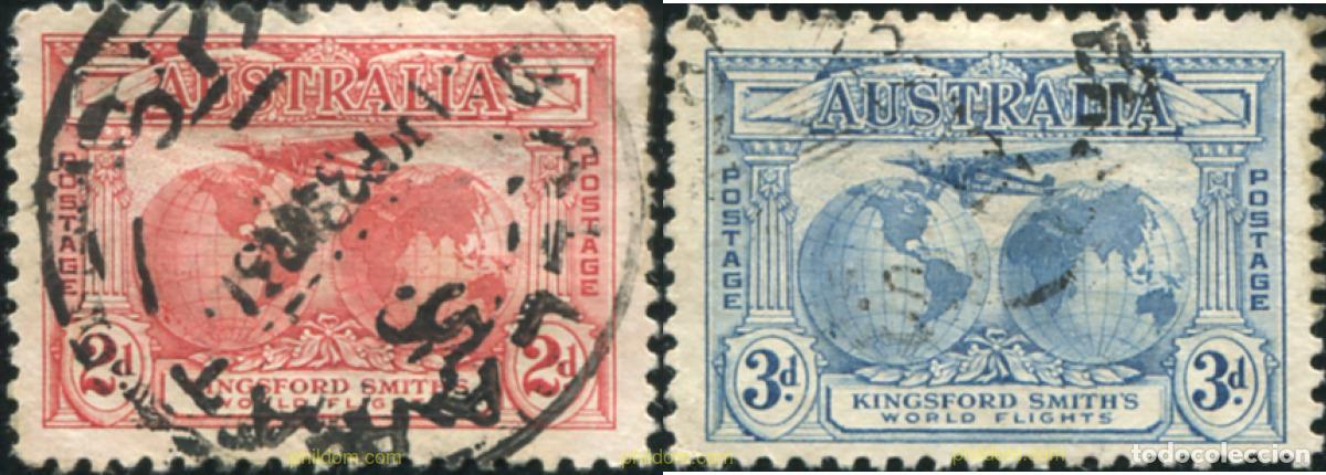 Sellos: 791049 USED AUSTRALIA 1931 VUELOS TRANSOCEANICOS DE SIR CHARLES KINGSFORD SMITH