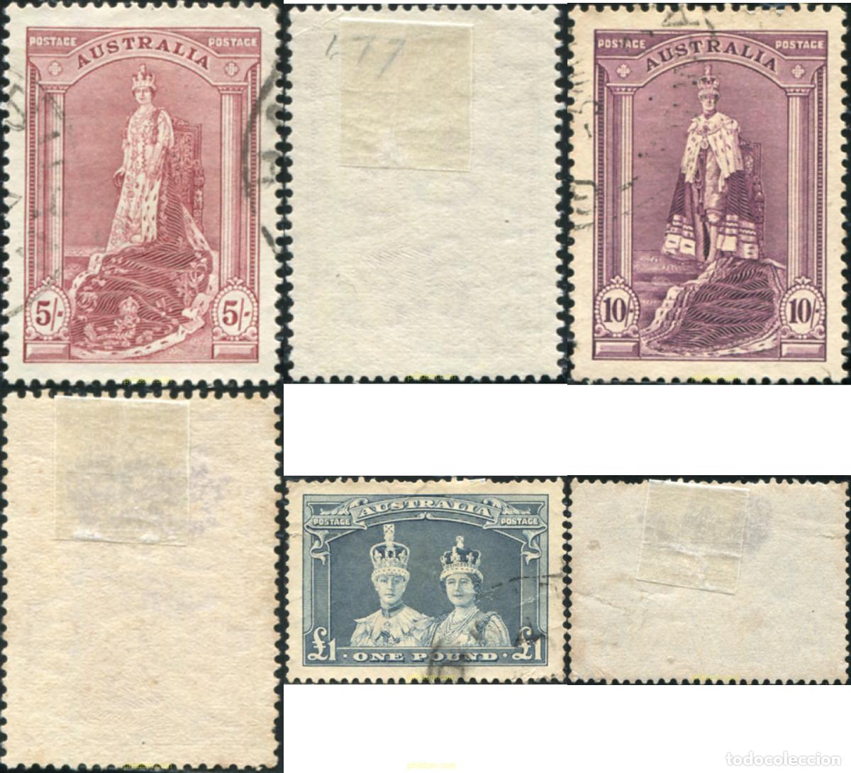 Sellos: 791048 USED AUSTRALIA 1937 SERIE BASICA