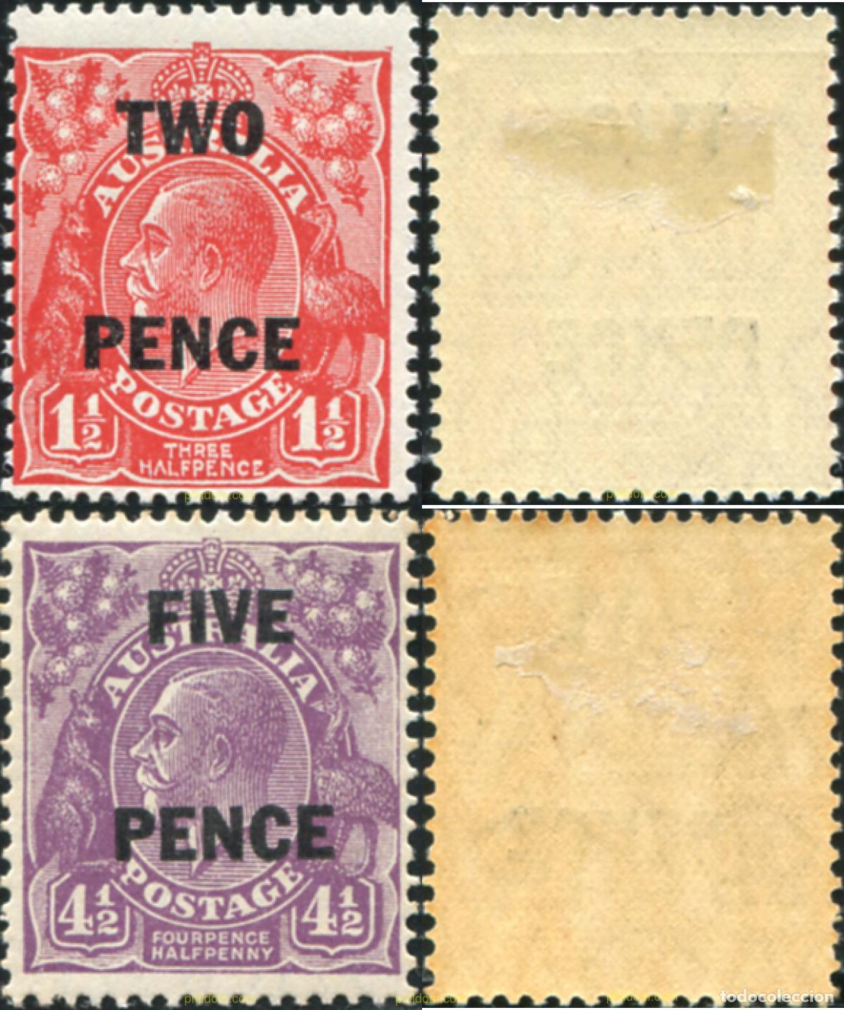 Sellos: 791041 HINGED AUSTRALIA 1930 REY GEORGE V