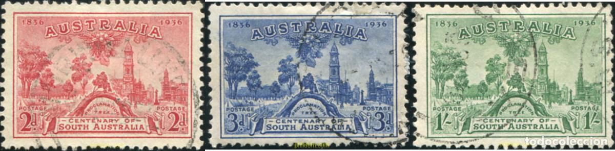 Sellos: 791058 USED AUSTRALIA 1936 CENTENARIO DE LA COLONIA DE AUSTRALIA DEL SUR