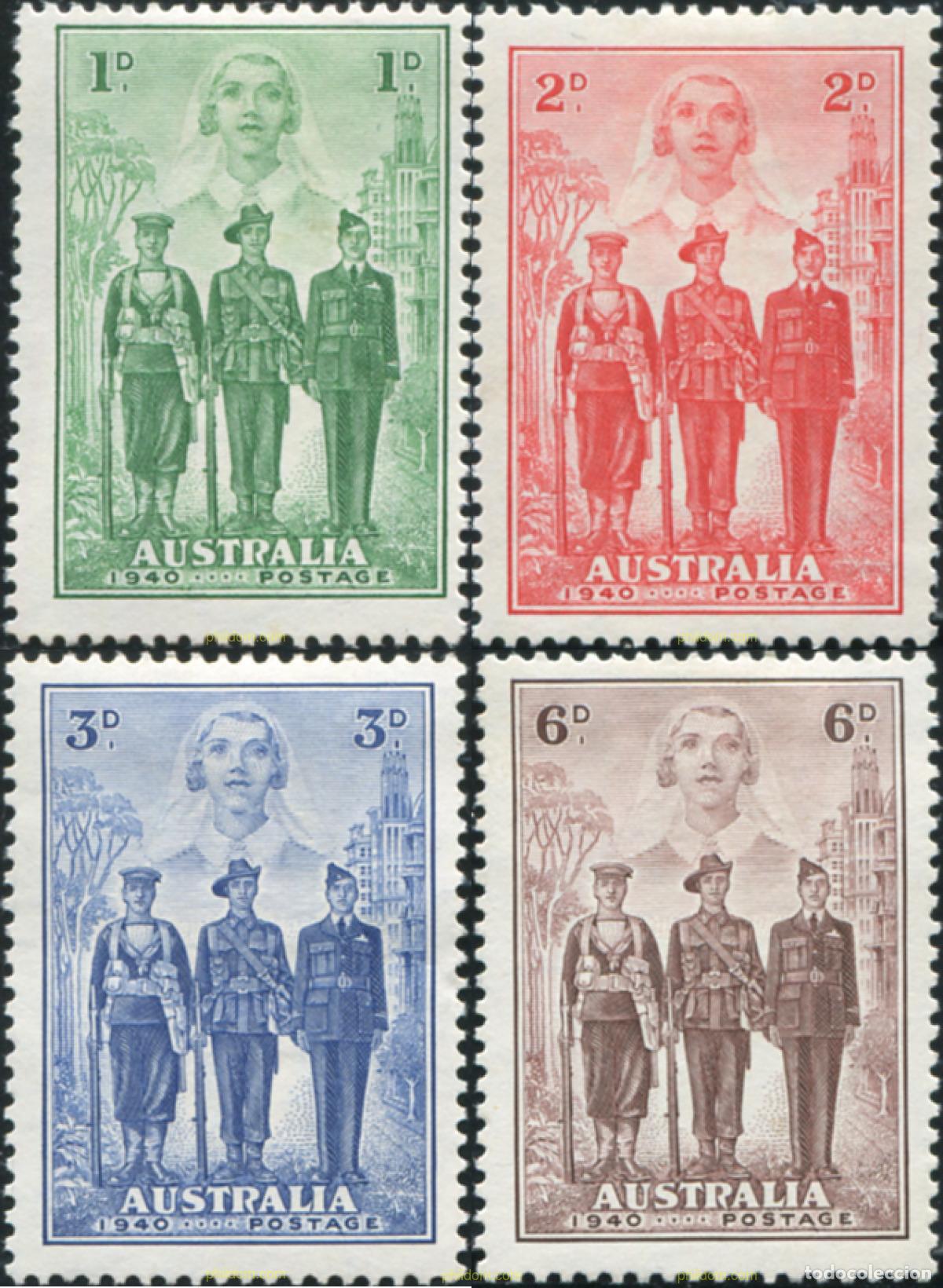 Sellos: 791061 HINGED AUSTRALIA 1940 CONMEMORACION DEL LEVANTAMIENTO DE TROPAS AUSTRALIANAS