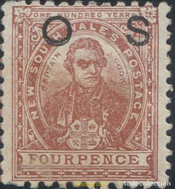Sellos: 660222 HINGED NUEVA GALES DEL SUR 1888 AVES