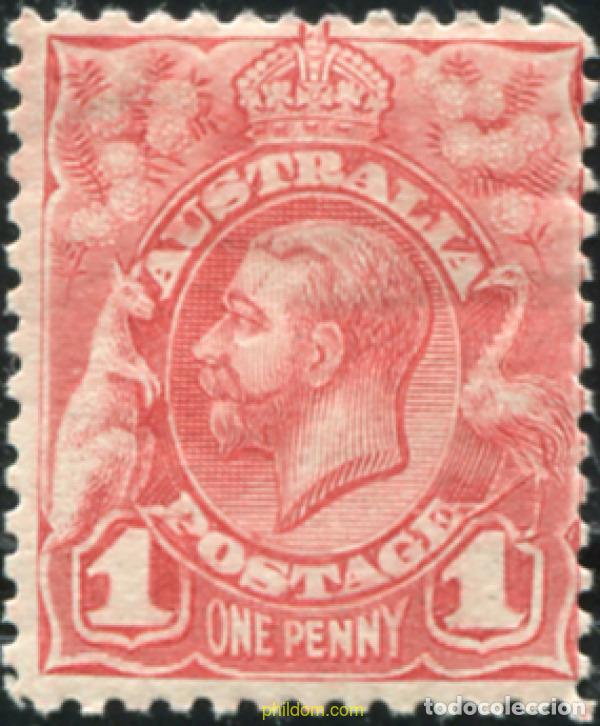 Sellos: 791068 HINGED AUSTRALIA 1913 SERIE BASICA