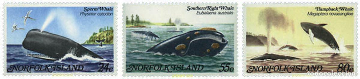Sellos: 45226 MNH NORFOLK 1982 FAUNA MARINA. BALLENAS