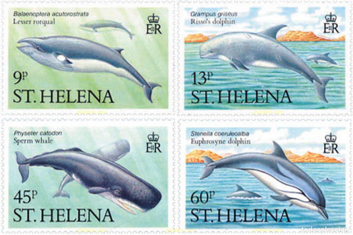 Sellos: 29822 MNH SANTA ELENA 1987 MAMIFEROS MARINOS