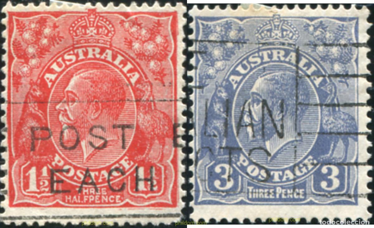 Sellos: 791115 USED AUSTRALIA 1926 MOTIVOS VARIOS