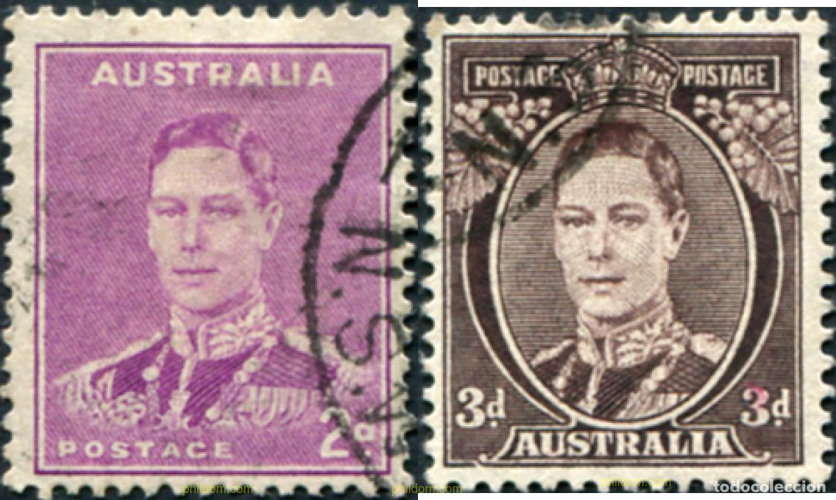 Sellos: 789143 USED AUSTRALIA 1938 SERIE BASICA