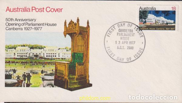 Sellos: 413603 MNH AUSTRALIA 1977 50 ANIVERSARIO DE LA INAUGURACION DEL EDIFICIO DEL PARLAMENTO EN CANBERRA