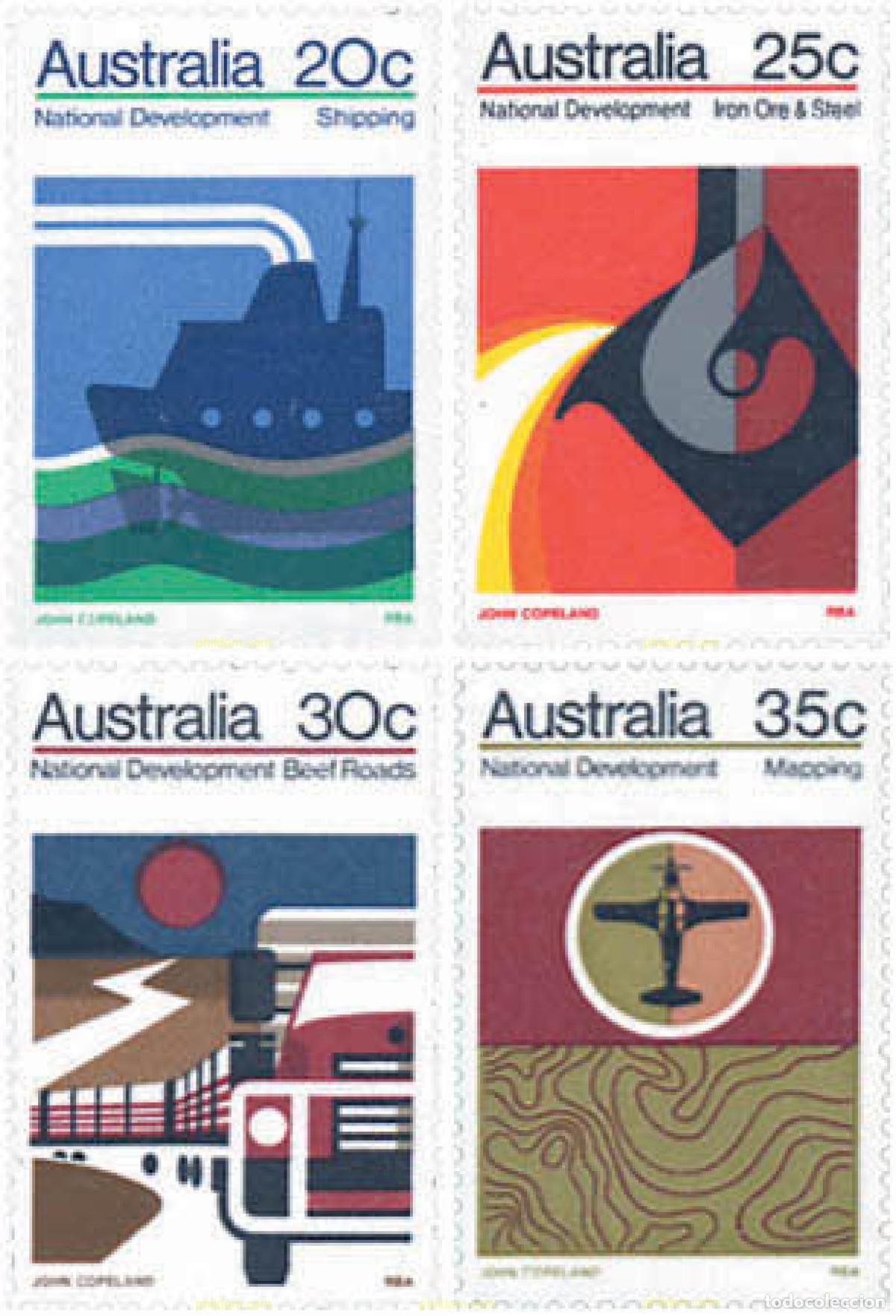 Sellos: 39221 MNH AUSTRALIA 1973 DESARROLLO ECONOMICO NACIONAL