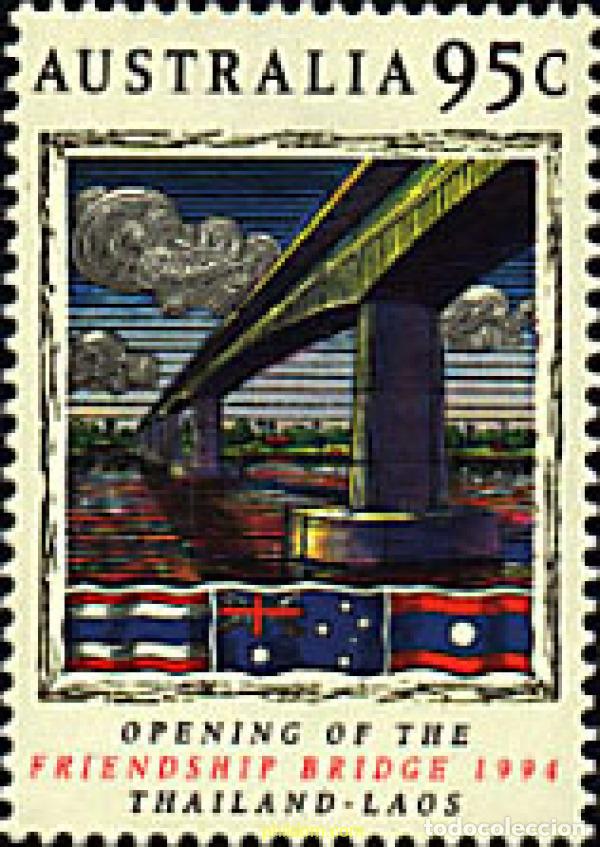 Sellos: 39246 MNH AUSTRALIA 1994 INAUGURACION DEL PUENTE DE LA AMISTAD ENTRE TAILANDIA Y LAOS