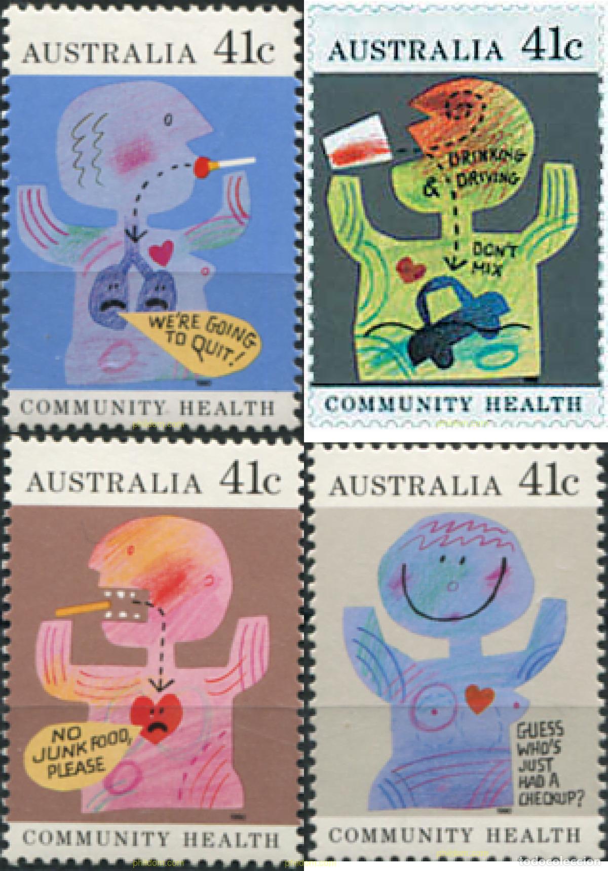 Sellos: 47667 MNH AUSTRALIA 1990 SALUD DE LA COMUNIDAD
