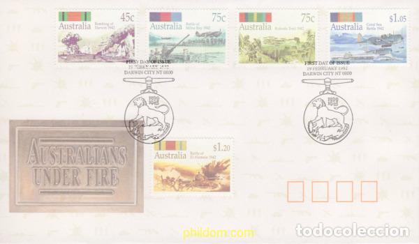 Sellos: 413619 MNH AUSTRALIA 1992 PARTICIPACION DE AUSTRALIA EN LA SEGUNDA GUERRA MUNDIAL