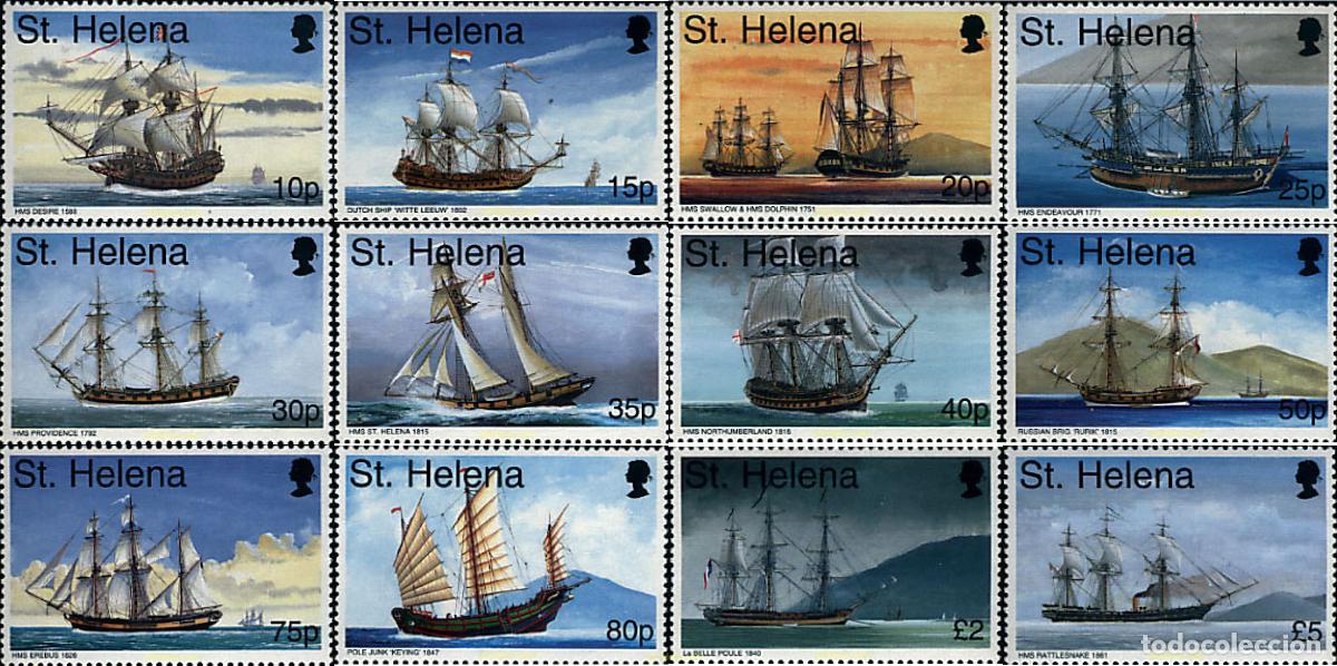 Sellos: 41158 MNH SANTA ELENA 1998 BARCOS DE VELA