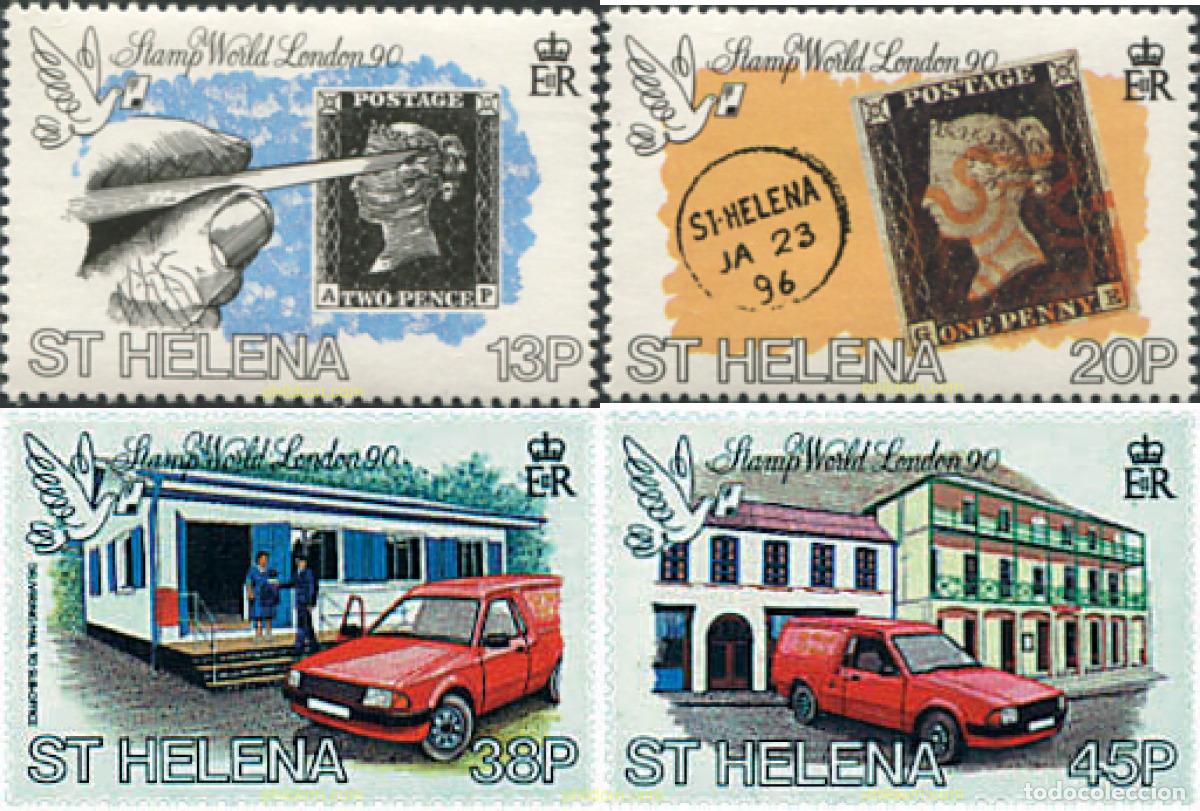 Sellos: 45225 MNH SANTA ELENA 1990 LONDON 90. EXPOSICION FILATELICA INTERNACIONAL