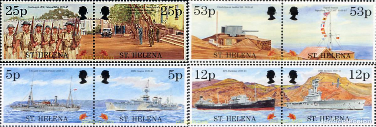 Sellos: 183535 MNH SANTA ELENA 1995 50 ANIVERSARIO DE LA SEGUNDA GUERRA MUNDIAL