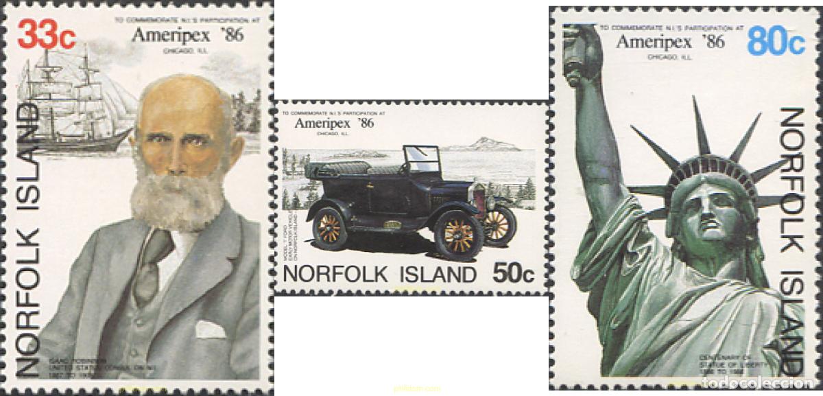 Sellos: 46295 MNH NORFOLK 1986 AMERIPEX 86. EXPOSICION FILATELICA INTERNACIONAL