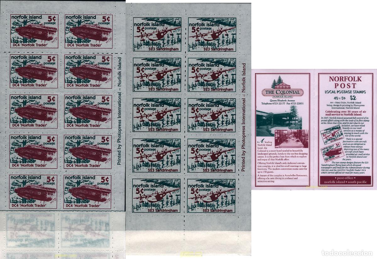 Sellos: 148007 MNH NORFOLK 1999 CENTENARIO DEL SERVICIO POSTAL
