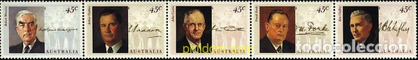 Sellos: 6009 MNH AUSTRALIA 1994 PRIMEROS MINISTROS DE LA SEGUNDA GUERRA MUNDIAL