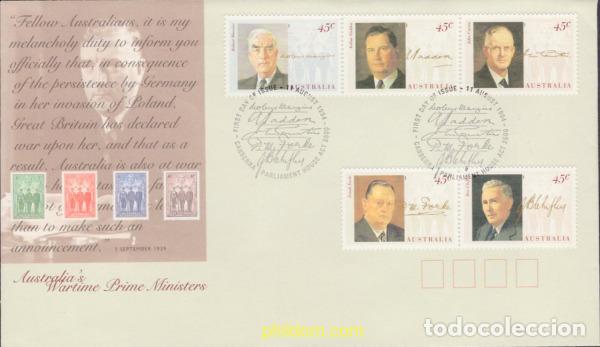 Sellos: 418769 MNH AUSTRALIA 1994 PRIMEROS MINISTROS DE LA SEGUNDA GUERRA MUNDIAL