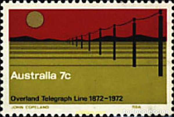 Sellos: 52456 MNH AUSTRALIA 1972 CENTENARIO DE LAS COMUNICACIONES POR TELEGRAFO