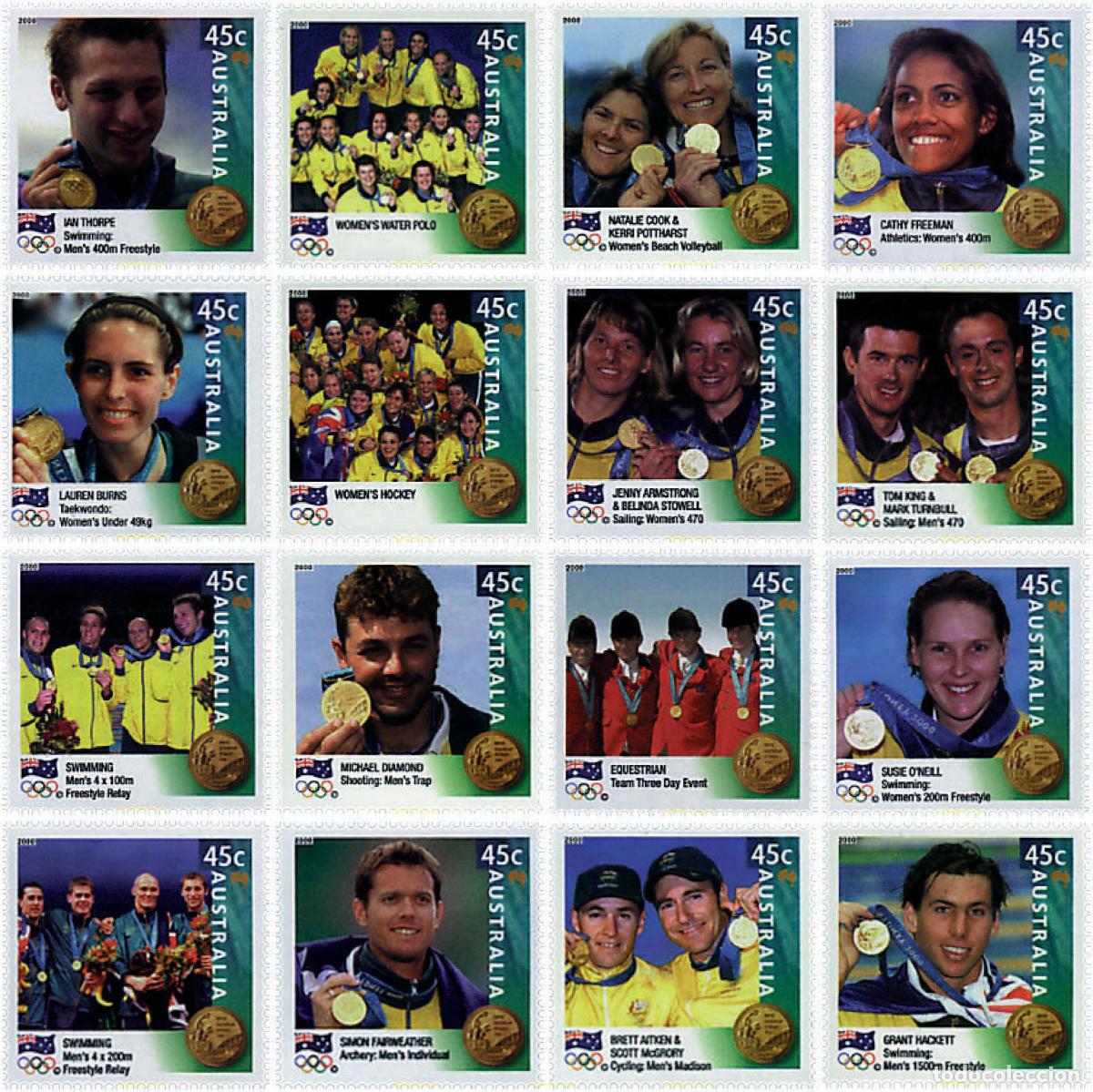 Sellos: 26139 MNH AUSTRALIA 2000 27 JUEGOS OLIMPICOS VERANO SYDNEY 2000