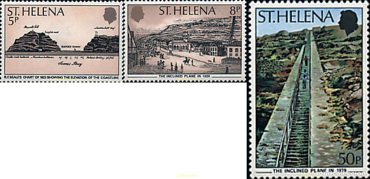 Sellos: 72219 MNH SANTA ELENA 1979 150 ANIVERSARIO DE LA CONSTRUCCION DEL PLAN INCLINADO