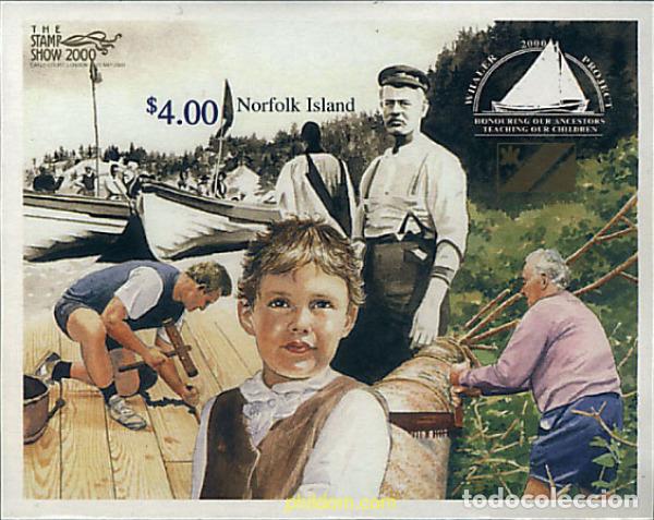 Sellos: 74521 MNH NORFOLK 2000 THE STAMP SHOW 2000 EN LONDRES