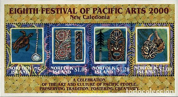 Sellos: 74523 MNH NORFOLK 2000 8 FESTIVAL DE LAS ARTES DEL PACIFICO