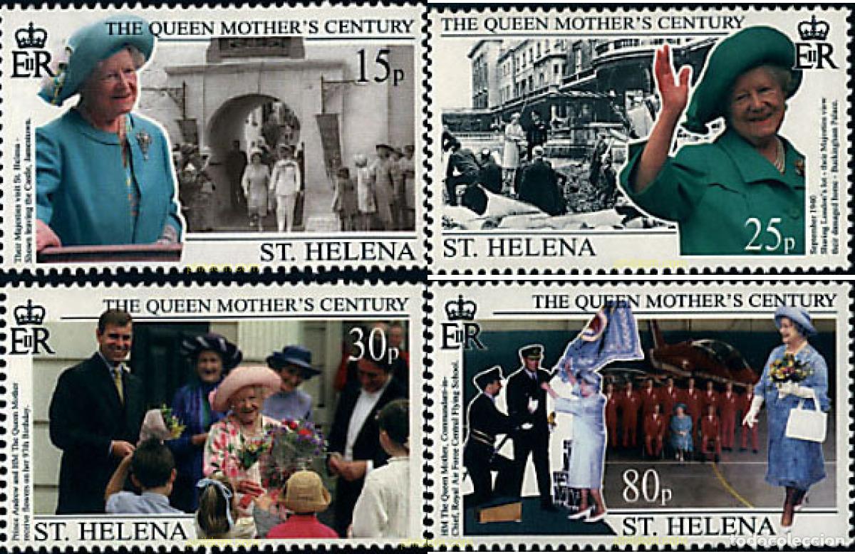 Sellos: 61193 MNH SANTA ELENA 1999 CENTENARIO DE LA REINA MADRE