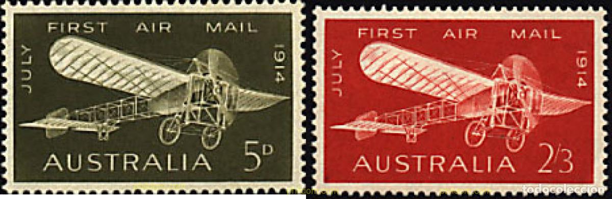 Sellos: 70126 MNH AUSTRALIA 1964 50 ANIVERSARIO DEL PRIMER CORREO AEREO