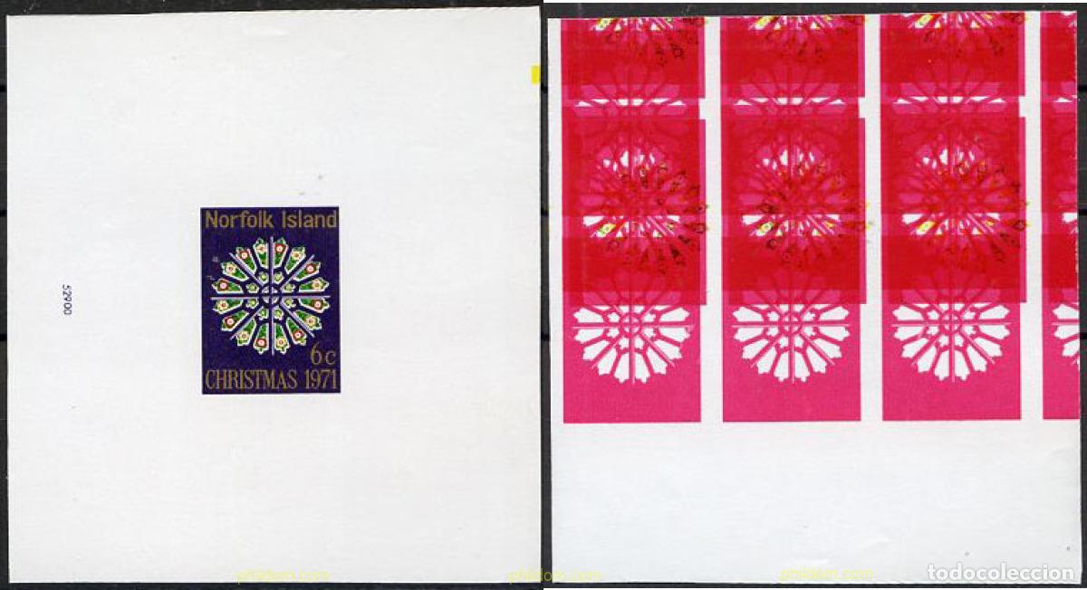 Sellos: 220290 MNH NORFOLK 1971 NAVIDAD