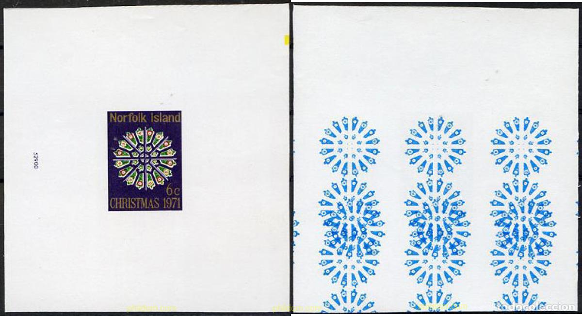 Sellos: 220292 MNH NORFOLK 1971 NAVIDAD