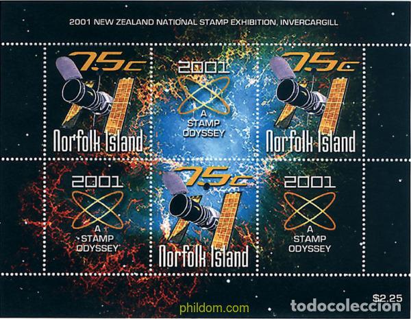 Sellos: 78333 MNH NORFOLK 2001 A STAMP ODISSEY. EXPOSICION FILATELICA NACIONAL