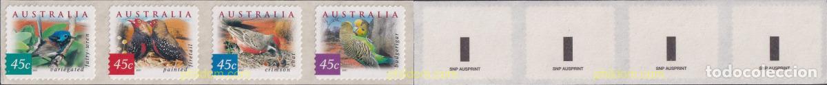 Sellos: 4543 MNH AUSTRALIA 2001 AVES
