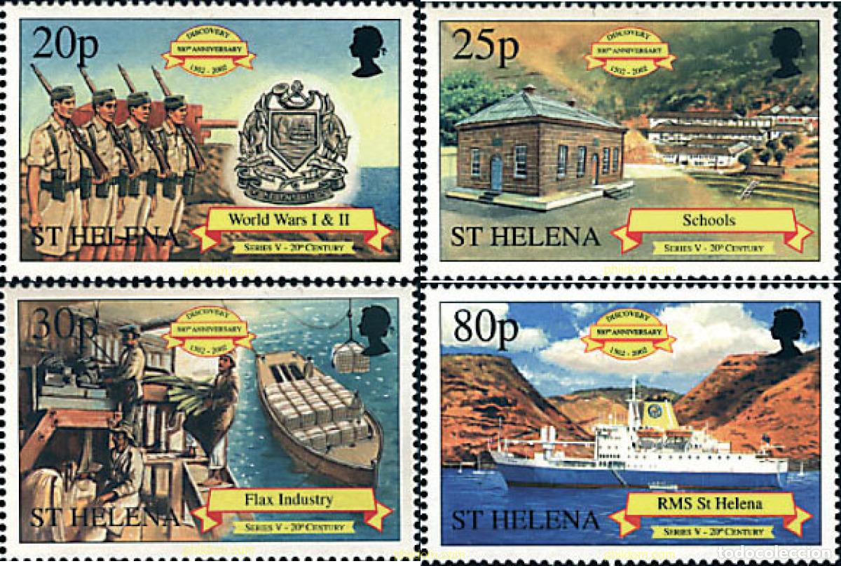 Sellos: 81522 MNH SANTA ELENA 2001 500 ANIVERSARIO DEL DESCUBRIMIENTO DE SANTA ELENA
