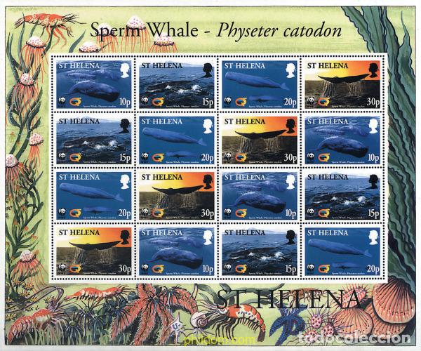 Sellos: 12623 MNH SANTA ELENA 2002 CACHALOTES