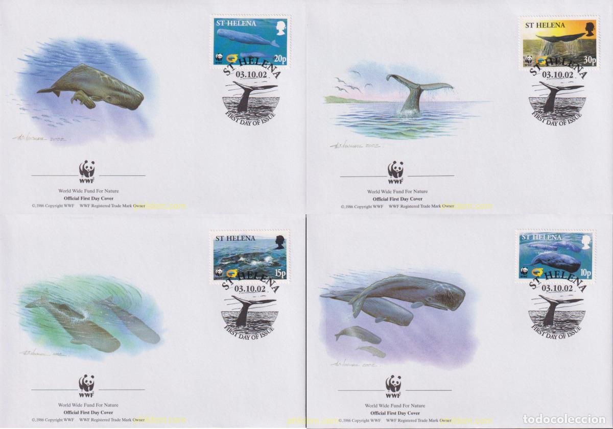 Sellos: 23052 MNH SANTA ELENA 2002 CACHALOTES